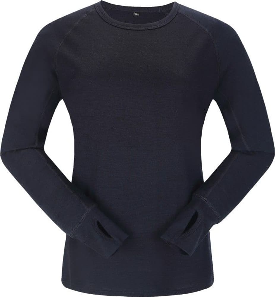 Nordstølen Merino LS Shirt naisten pitkähihainen paita, tummansininen, view: 0