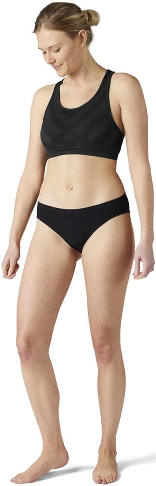 Seamless Bikini saumattomat merinovillaiset alushousut, musta, view: 1