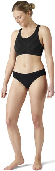 Seamless Bikini saumattomat merinovillaiset alushousut, musta, view: 1