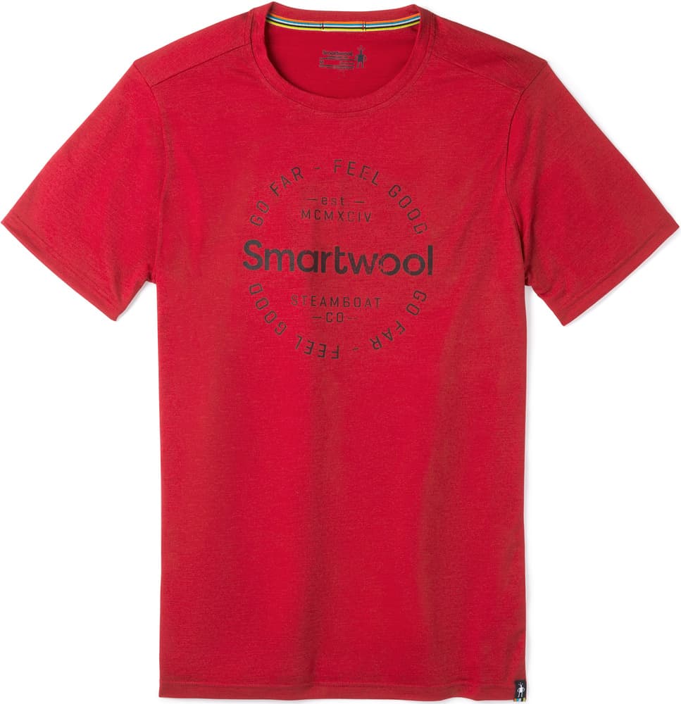 MS150 Go Far Feel Good Tee t-paita, tummanpunainen, view: 0