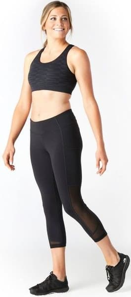 Seamless Racerback urheiluliivit, musta, view: 1