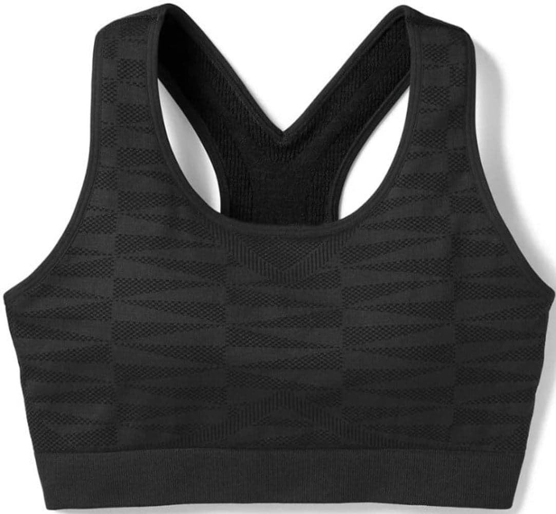 Seamless Racerback urheiluliivit, musta, view: 0