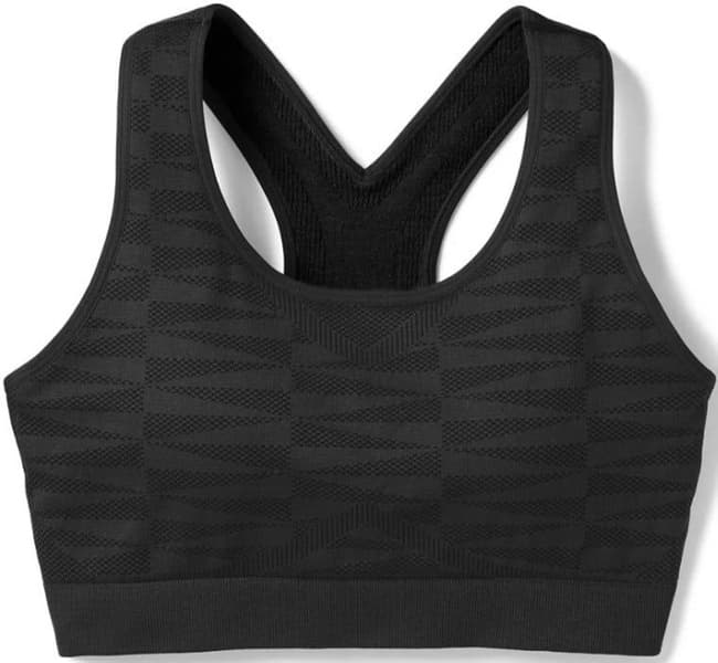 Seamless Racerback urheiluliivit, musta, view: 0