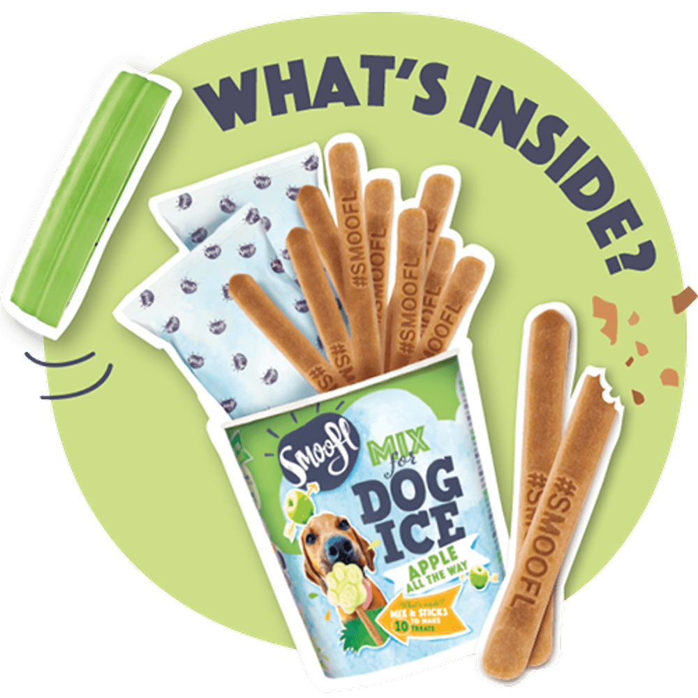 Dog Ice Mix koiran jäätelö,160 g, omena, view: 2