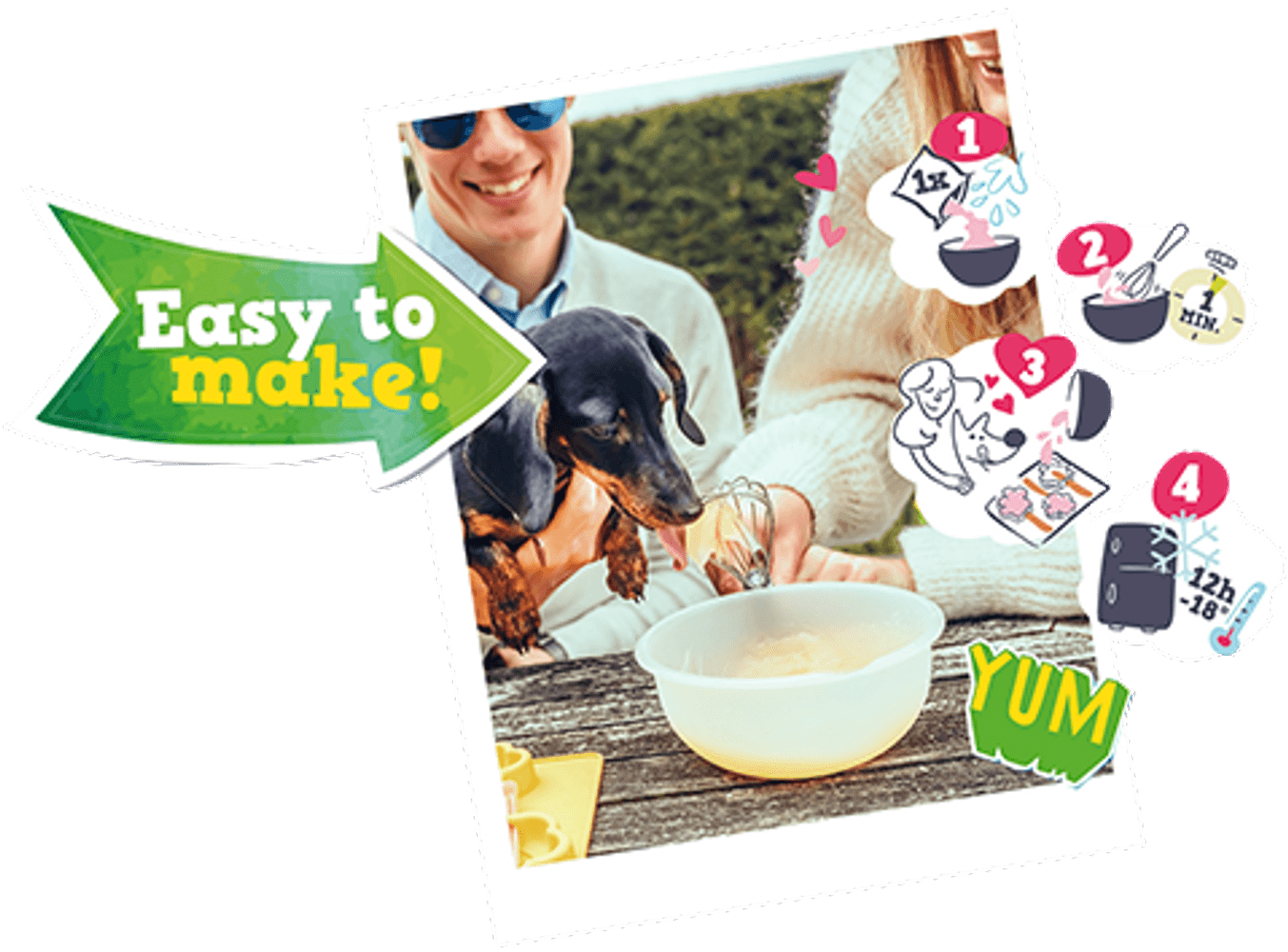 Dog Ice Mix koiran jäätelö,160 g, omena, view: 3