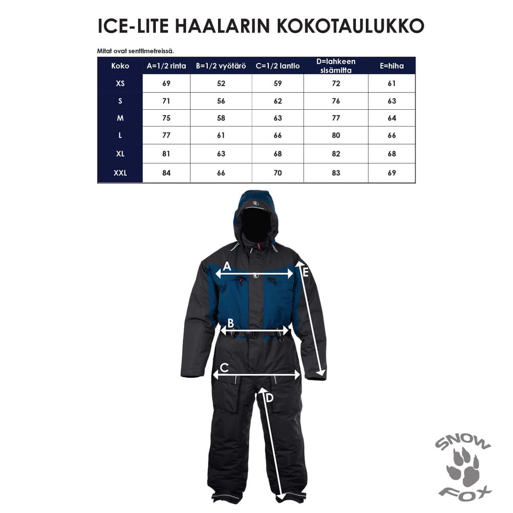 Snow Fox Ice-Lite lämpöhaalari, musta/sininen, view: 2