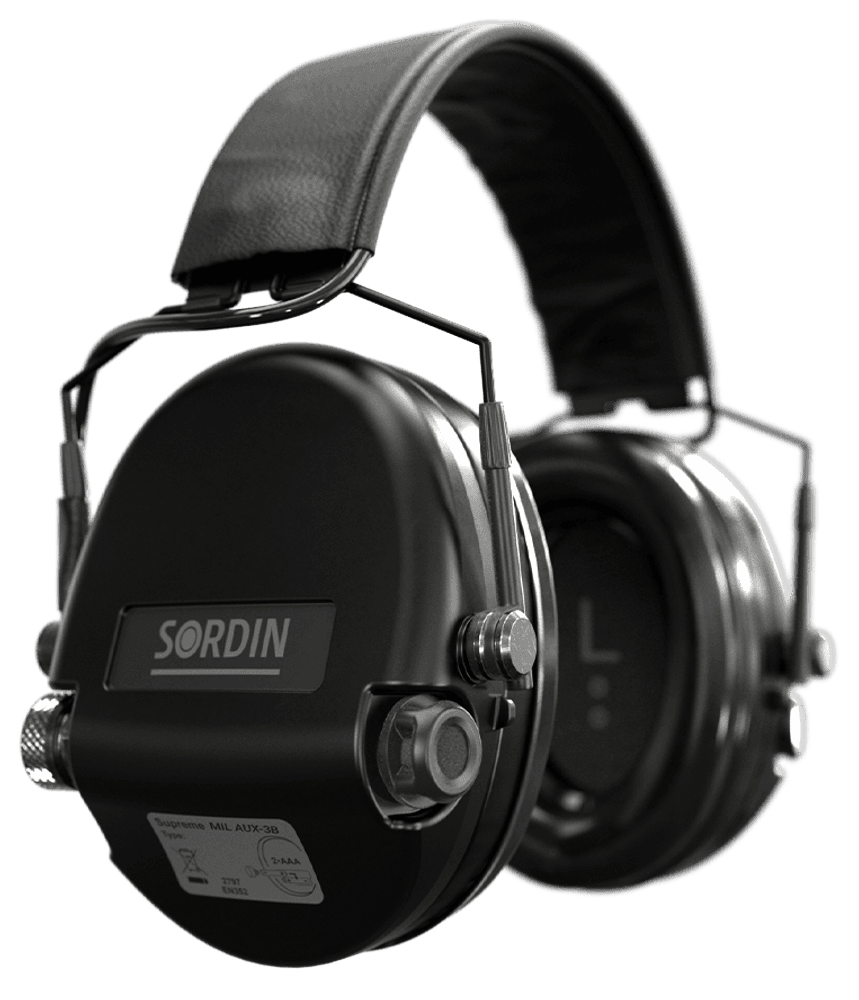 Supreme MIL Aux Slim Headband kuulosuojaimet, Black, view: 0