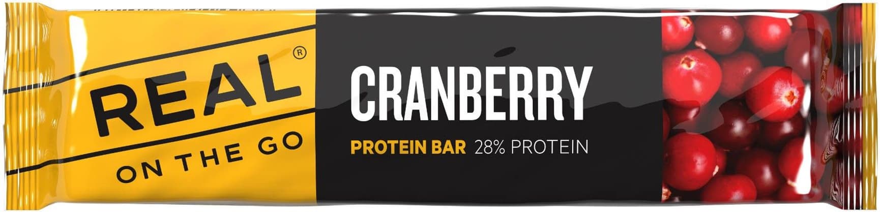 REAL On The Go Protein Bar Cranberry proteiinipatukka, view: 0