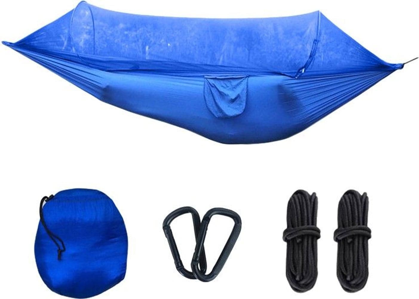 -riippumatto hyttysverkolla, sininen, view: 1