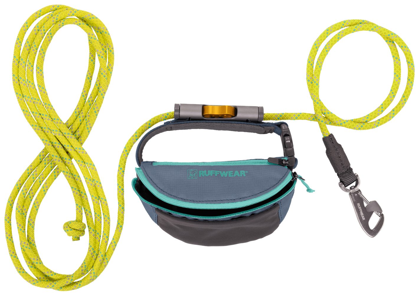 Hitch Hiker Leash säädettävä talutushihna, keltainen/harmaa, view: 0