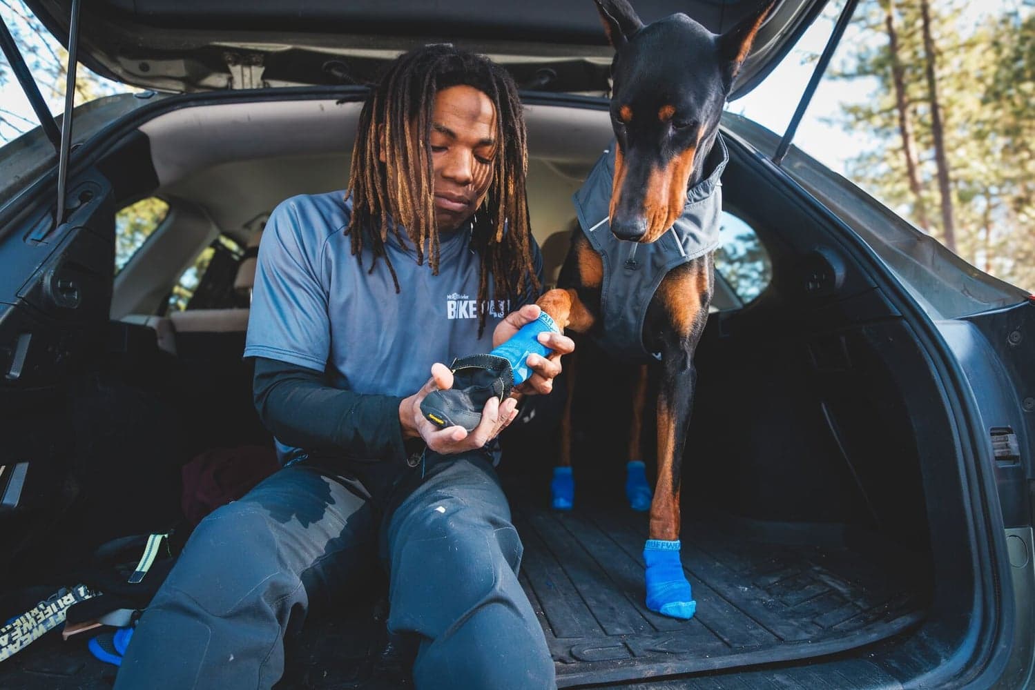 Bark'n Boot Socks koiran tossut, Blue Pool, view: 3