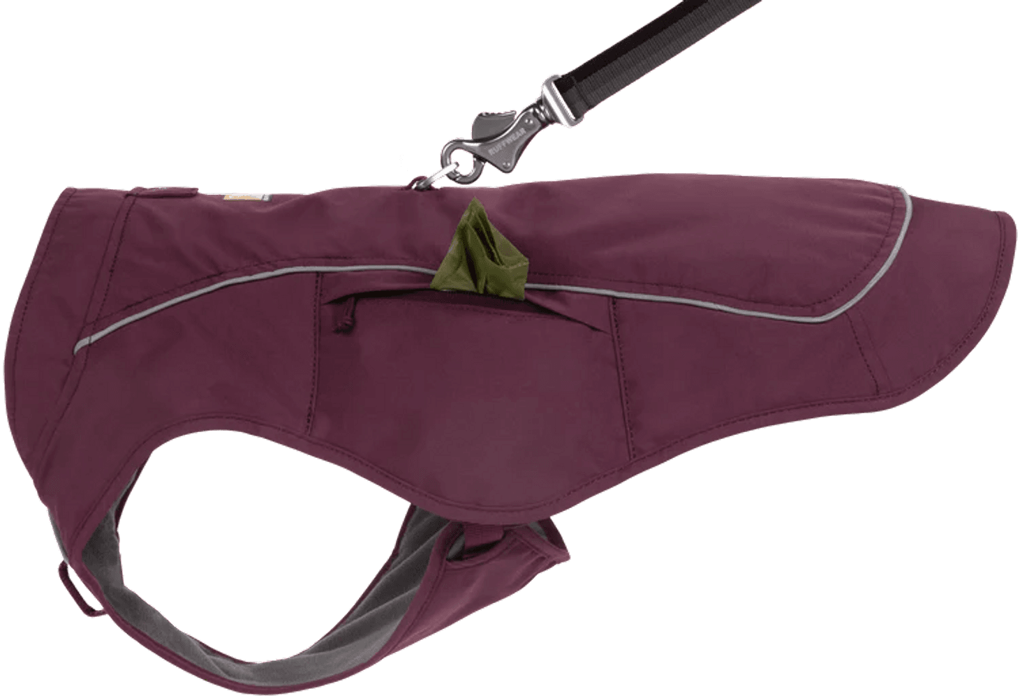 Overcoat Fuse Jacket koiran takki, punavioletti, view: 2