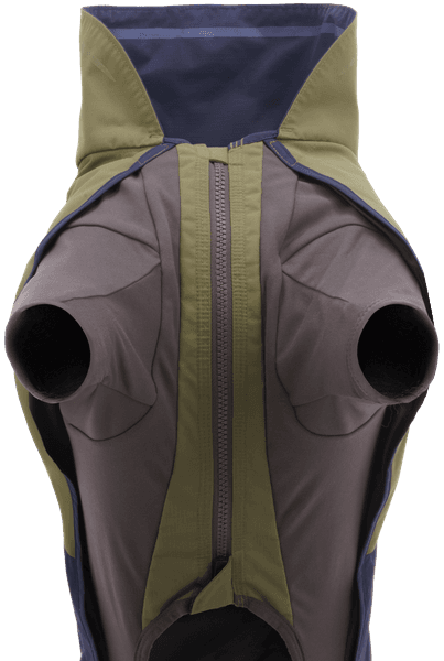 Sun Shower Coverall koiran sadehaalari, M-XL, Midnight Blue, view: 2