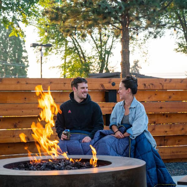 Nanoloft Puffy kahden hengen retkeilypeitto, petrooli/harmaa, view: 3