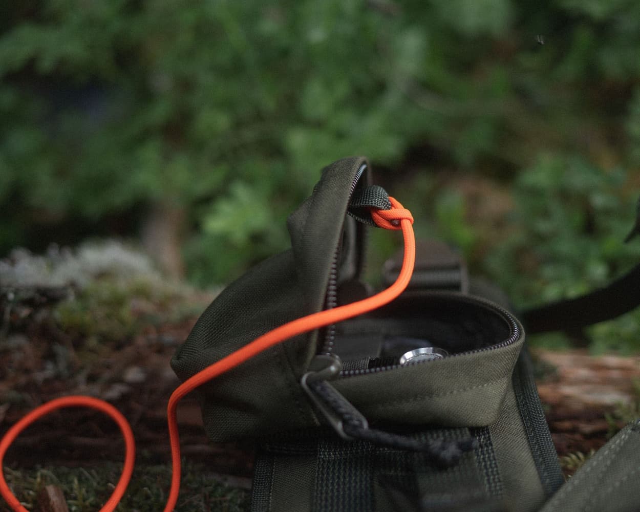 Zipped GP pouch 2x2 säilytyspussi, Brown, view: 4