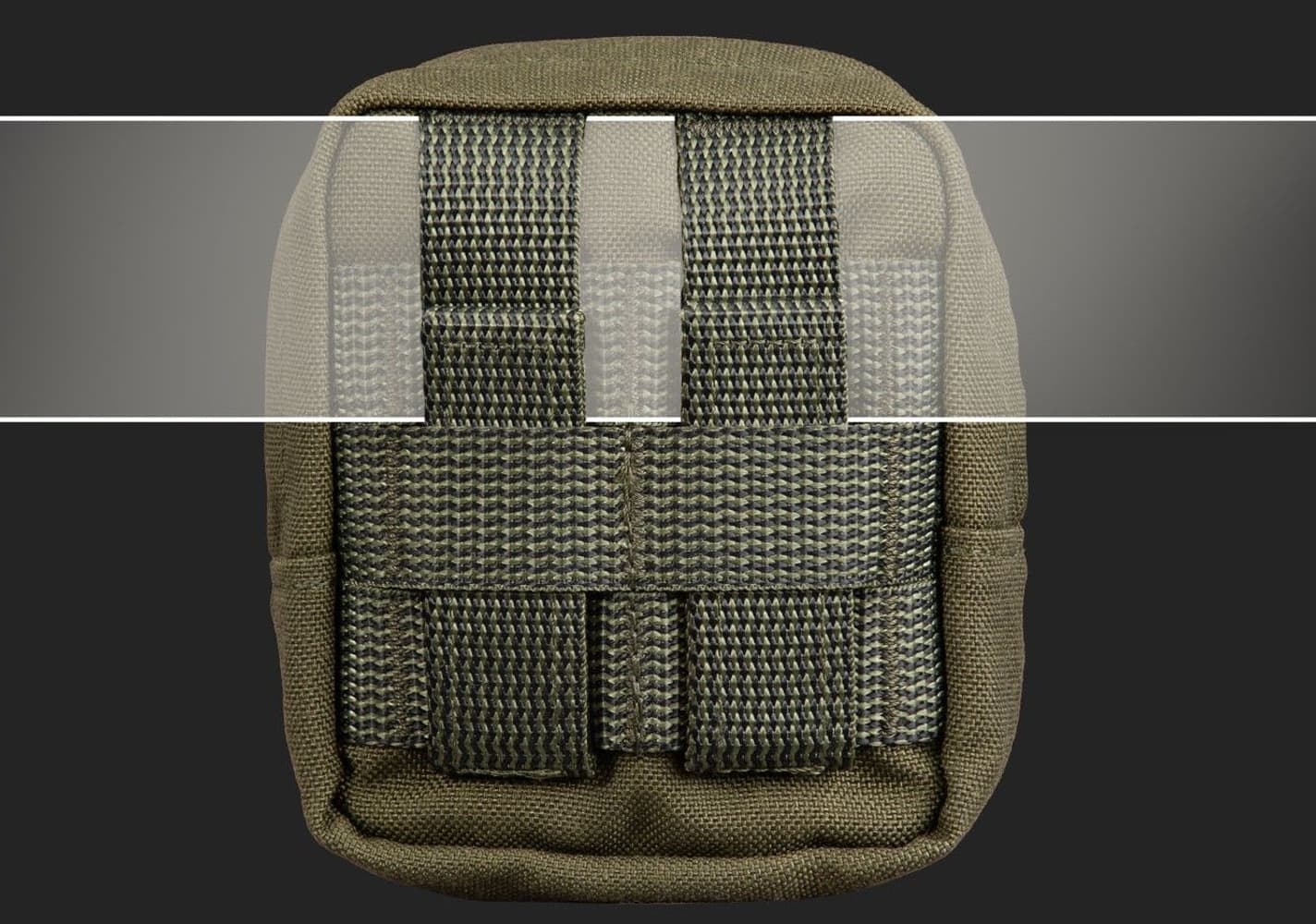 Zipped GP pouch 2x2 säilytyspussi, Brown, view: 2