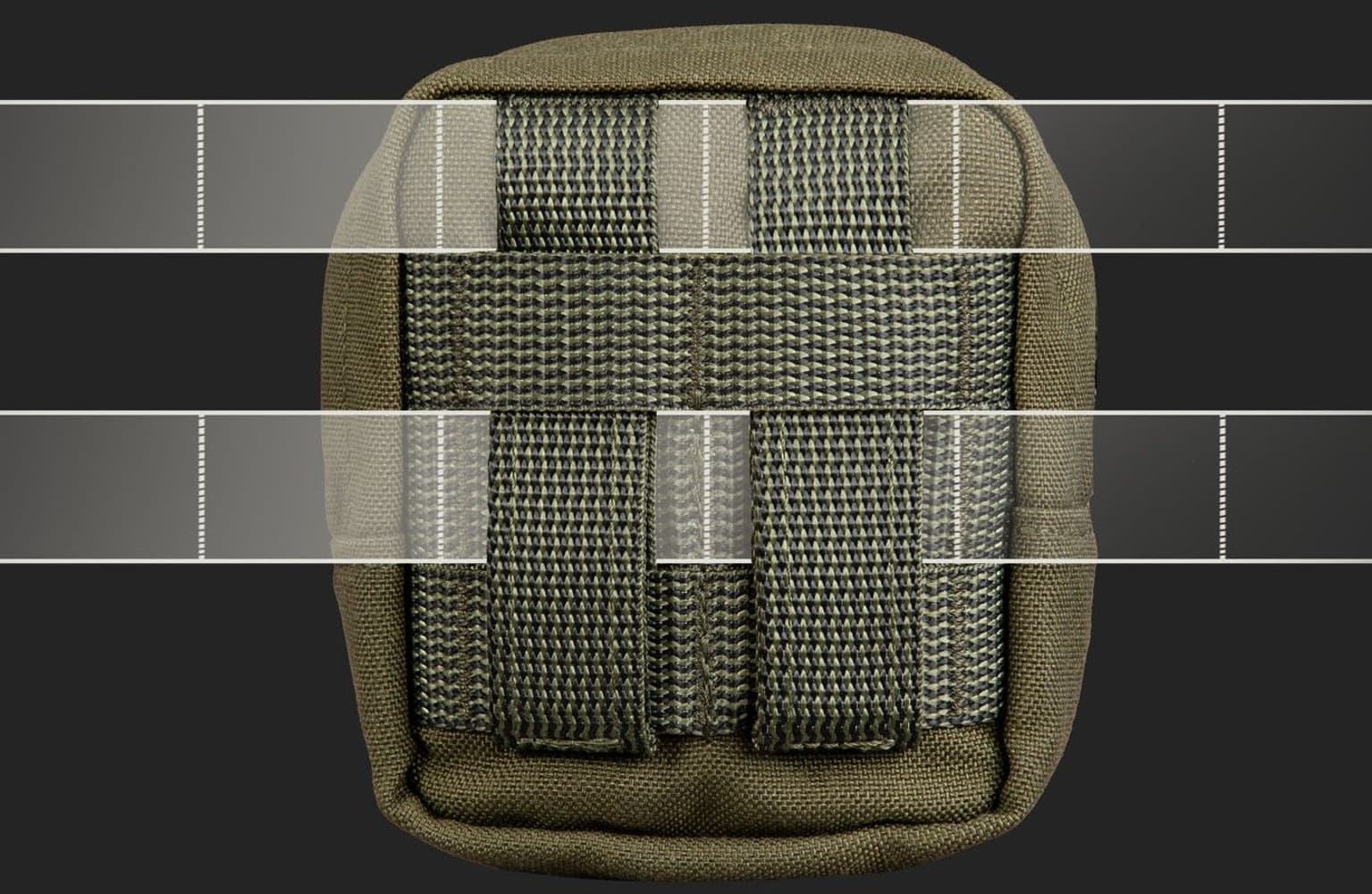 Zipped GP pouch 2x2 säilytyspussi, Black, view: 1