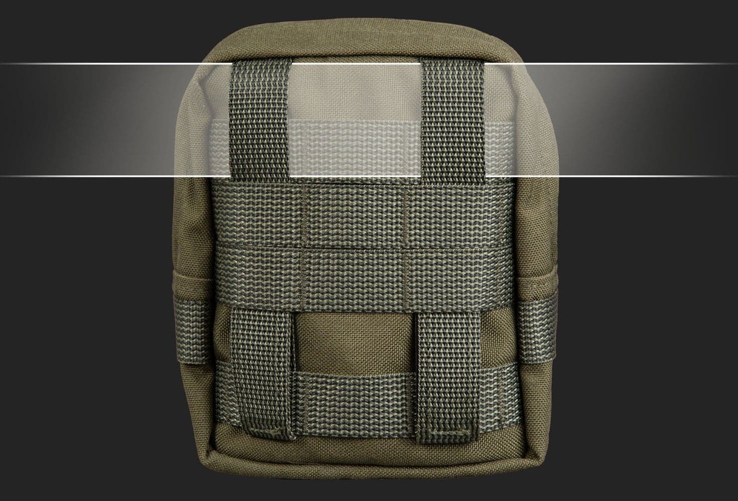 Zipped GP pouch 3x3 säilytyspussi, Black, view: 2