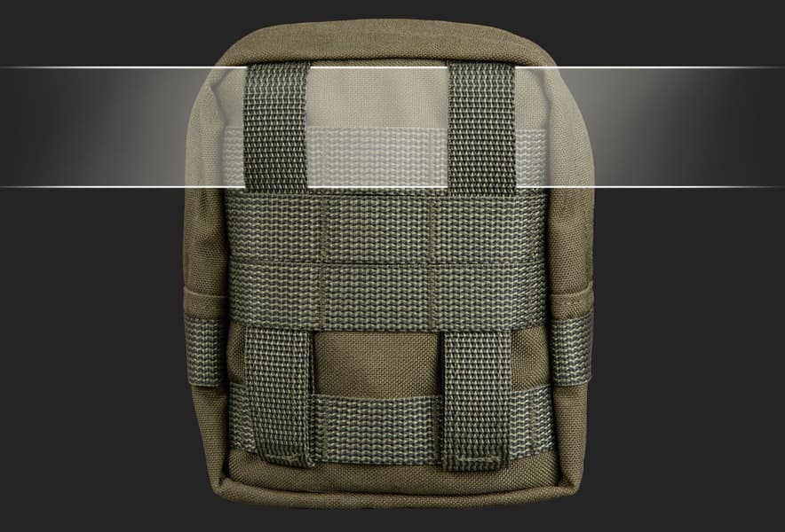 Zipped GP pouch 3x3 säilytyspussi, Black, view: 2