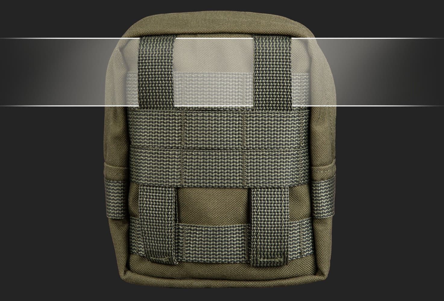 Zipped GP pouch 3x3 säilytyspussi, Brown, view: 2