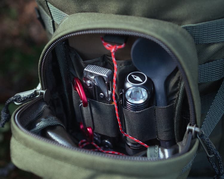 Zipped GP pouch 3x3 säilytyspussi, Brown, view: 6