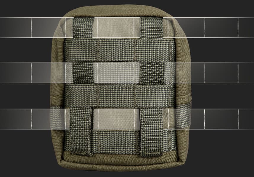 Zipped GP pouch 3x3 säilytyspussi, Brown, view: 1