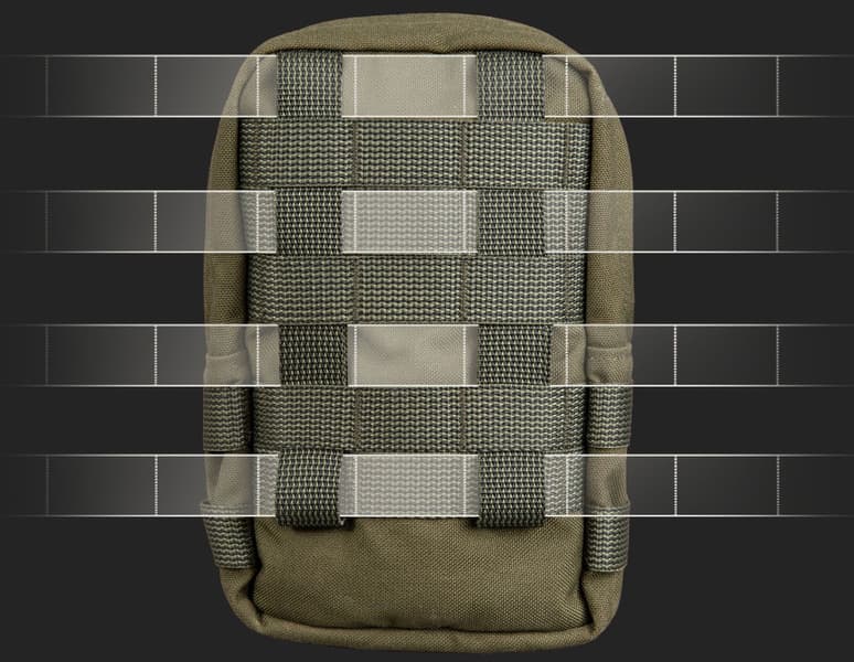 Zipped GP pouch 3x4 säilytyspussi, Green, view: 1