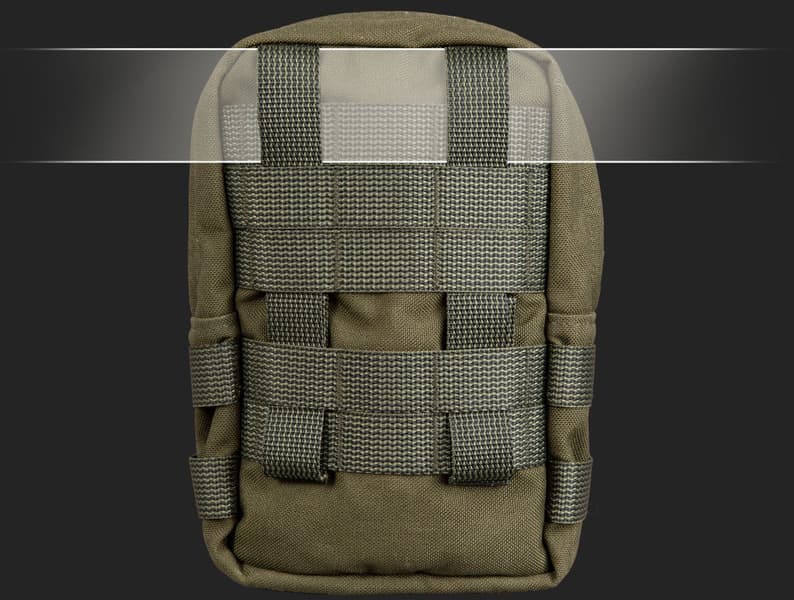 Zipped GP pouch 3x4 säilytyspussi, Brown, view: 2