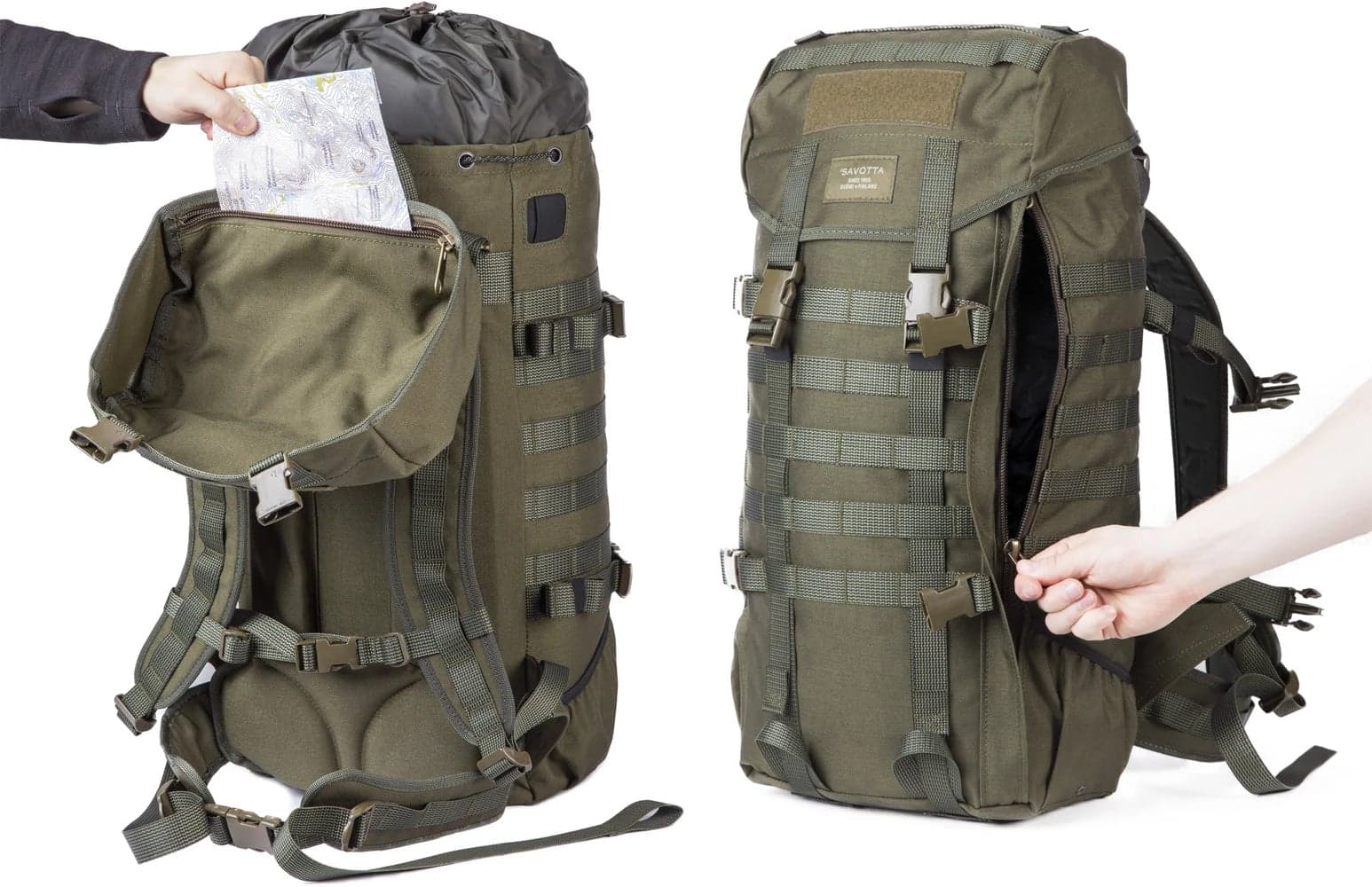 Jääkäri Backpack M reppu, ruskea, view: 2