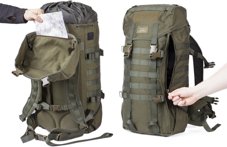 Jääkäri Backpack M reppu, ruskea, view: 2