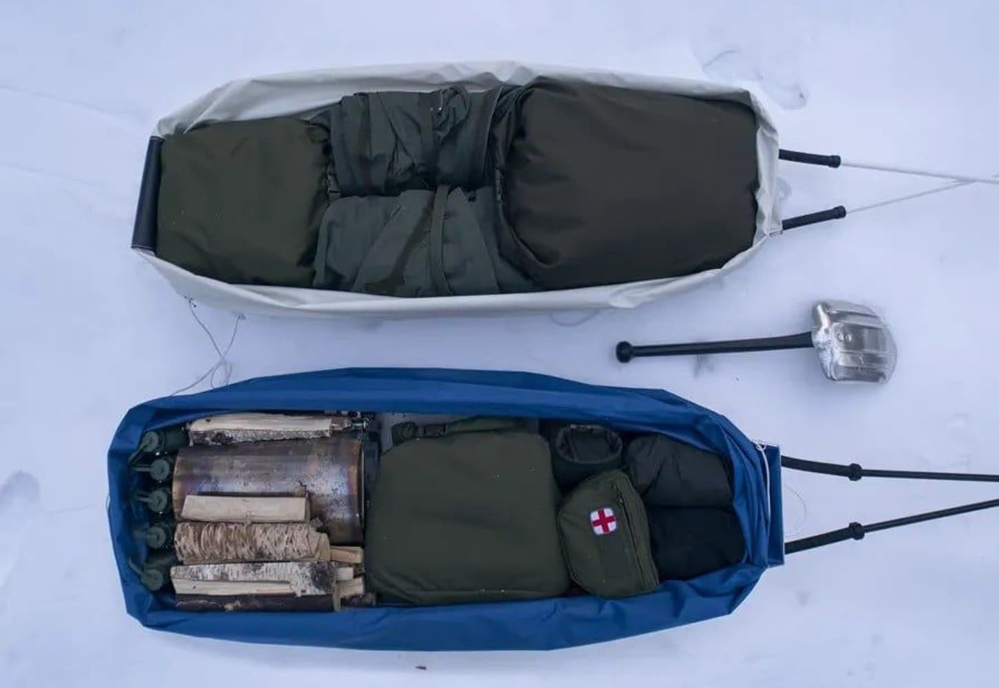 Rolltop Stuffsack 500D pakkauspussi, 40L, vihreä, view: 7