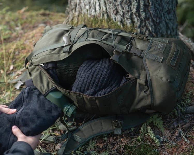 Jääkäri M -reppu 22+8 l vihreä, view: 6