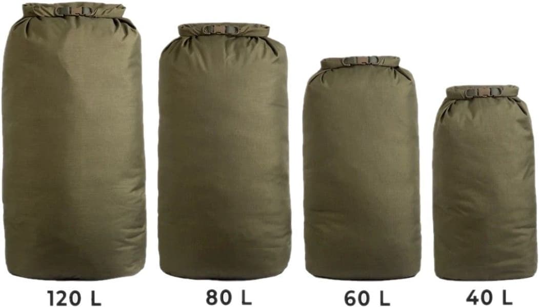 Rolltop Stuffsack 500D pakkauspussi, 120L, musta, view: 3