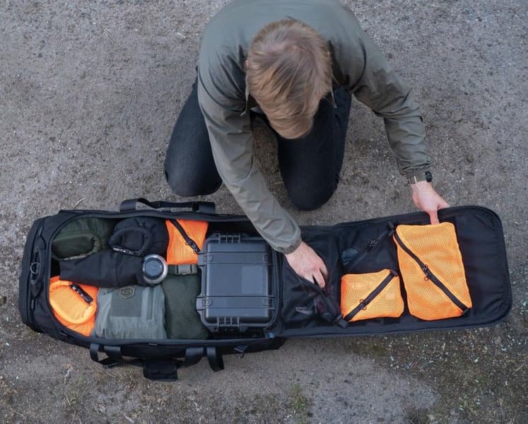 Trinket Pouch, 10x15 cm Hook Back, Black, view: 1