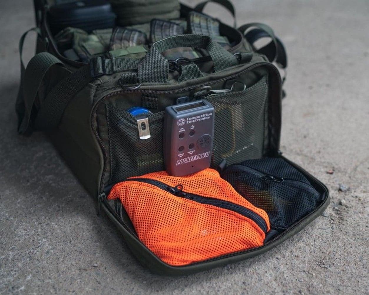 Trinket Pouch, 15x20 cm Hook Back, Green, view: 3