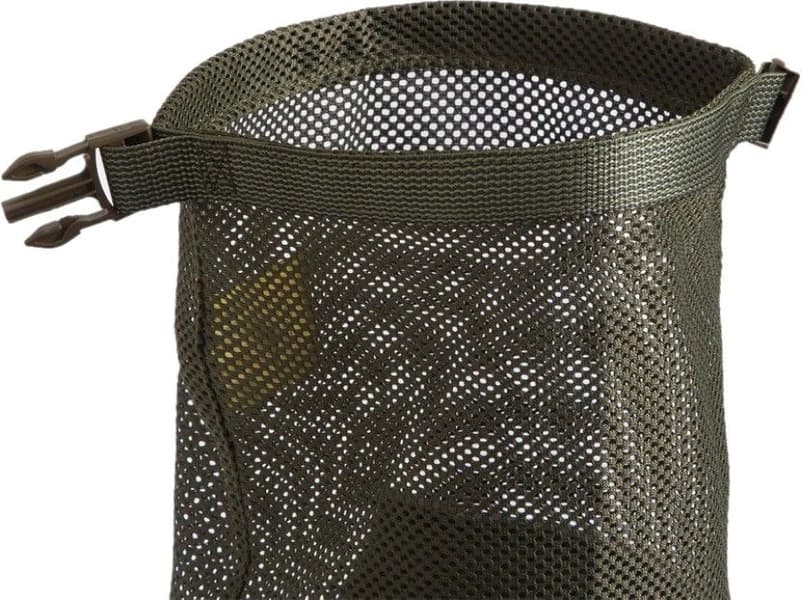 Rolltop Stuffsack Mesh pakkauspussi, 10L oranssi, view: 1