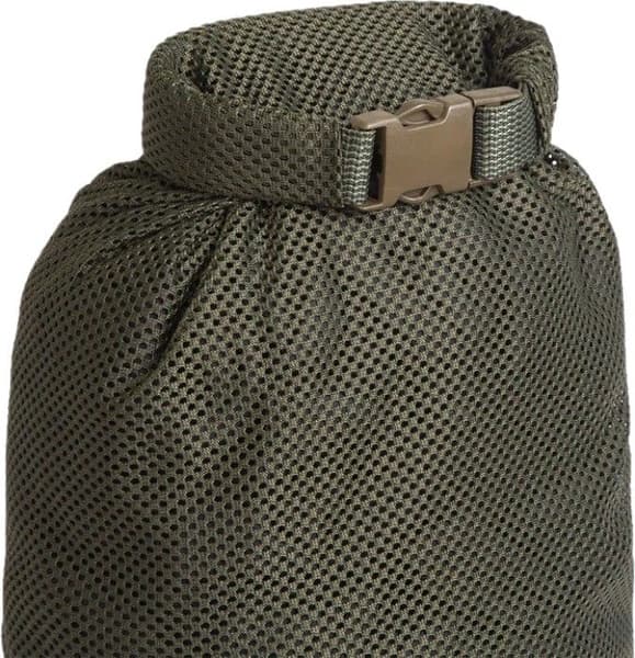Rolltop Stuffsack Mesh pakkauspussi, 10L, musta, view: 2