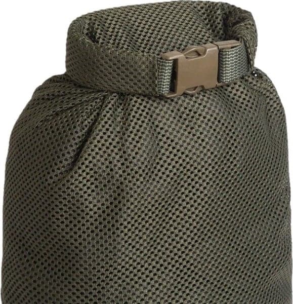 Rolltop Stuffsack Mesh pakkauspussi, 40L, oranssi, view: 2