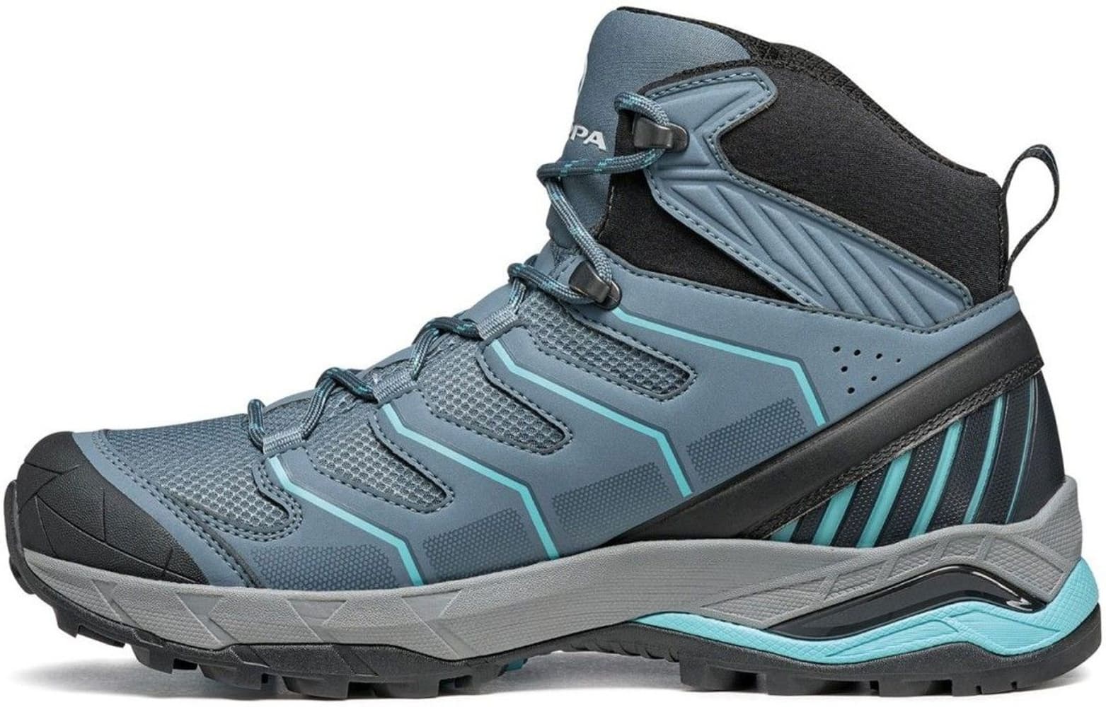 Maverick Mid GTX naisten vaelluskengät, Storm Gray/Aqua, view: 2