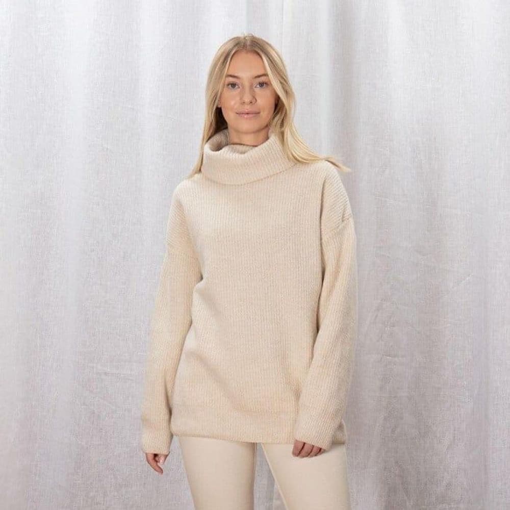 Sätila Surteby Polo Sweater naisten pooloneule, Off White, view: 1