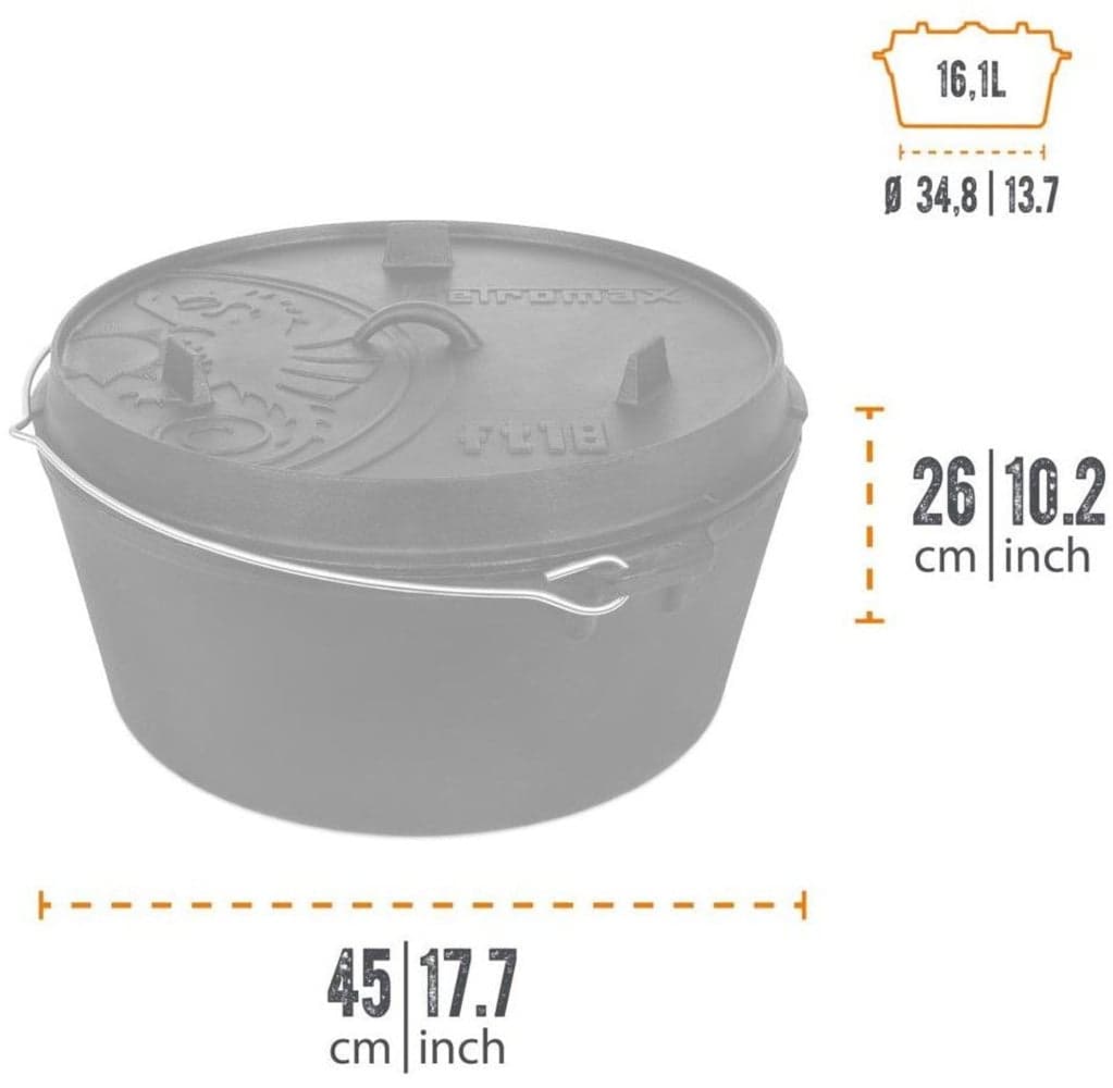 Dutch Oven 16,1 litraa Ft18, view: 3