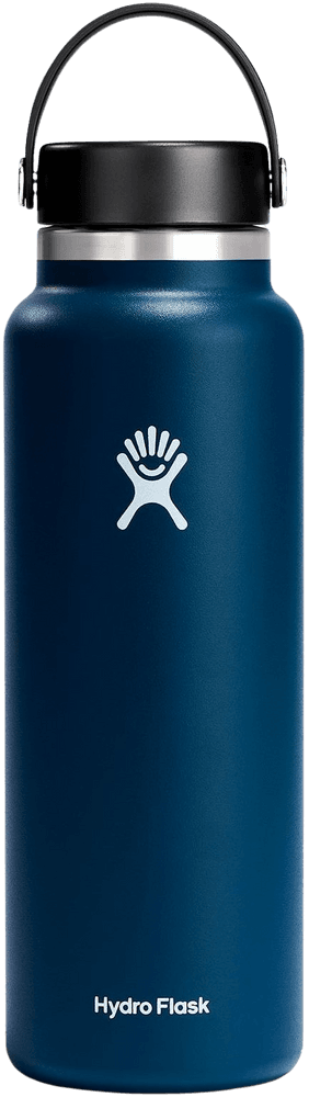 HydroFlask Insulated Wide Mouth Flex juomapullo, 1180 ml, tummansininen, view: 0