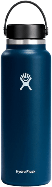 HydroFlask Insulated Wide Mouth Flex juomapullo, 1180 ml, tummansininen, view: 0