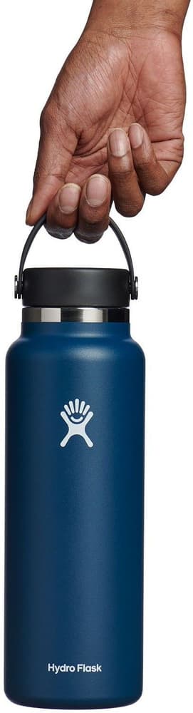 HydroFlask Insulated Wide Mouth Flex juomapullo, 1180 ml, tummansininen, view: 1