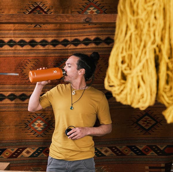 HydroFlask Insulated Wide Mouth Flex juomapullo, 1180 ml, tummansininen, view: 4