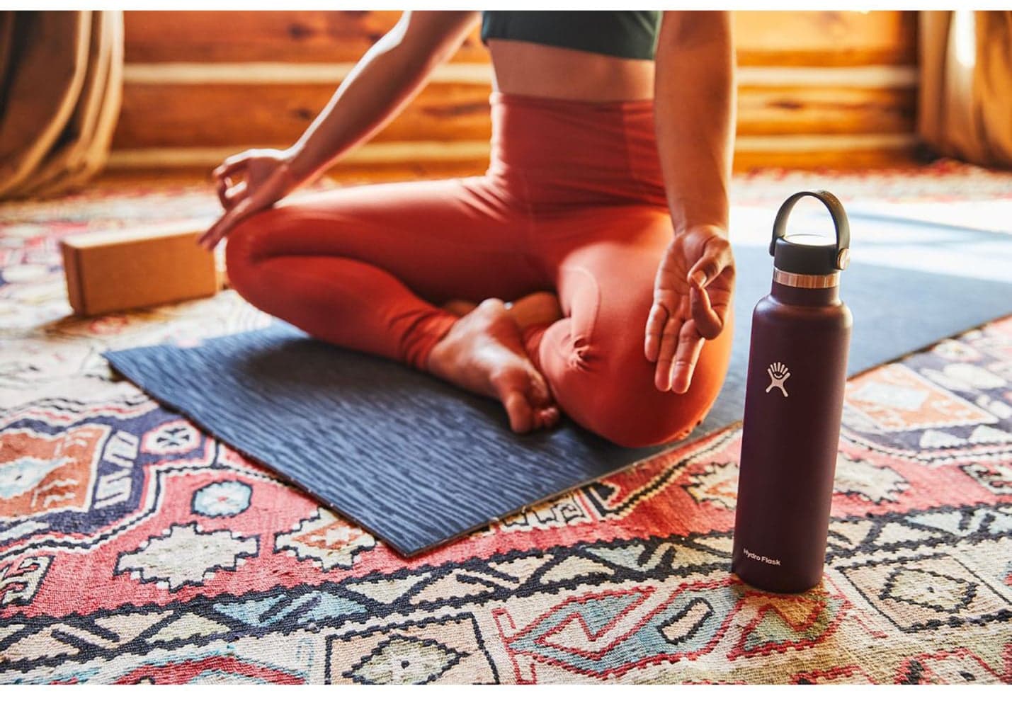 HydroFlask Insulated Standard Mouth Flex juomapullo, 621ml, tummansininen, view: 2