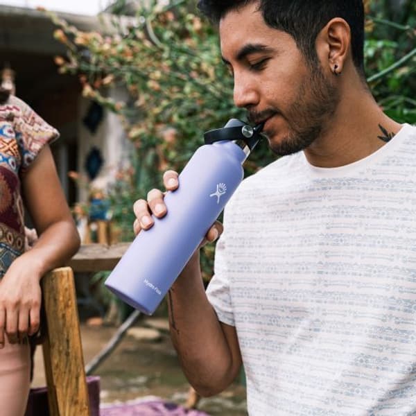 Std Flex Straw eristävä juomapullo, 21oz (621ml), Black, view: 3