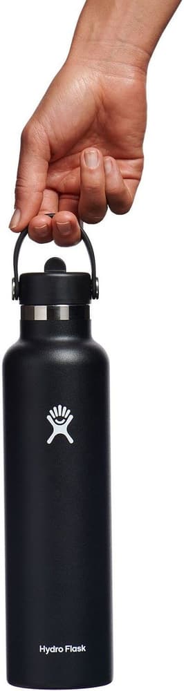Std Flex Straw eristävä juomapullo, 21oz (621ml), Black, view: 1