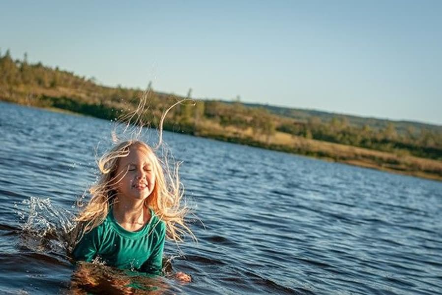 Sun UV-suojattu paita lapsille, vihreä, view: 2