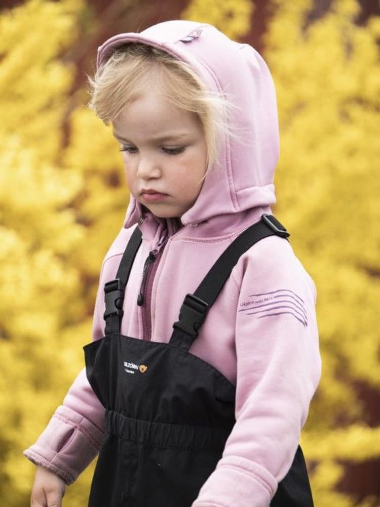 Panda Fleece Hoody Kids Dusty Pink, view: 2